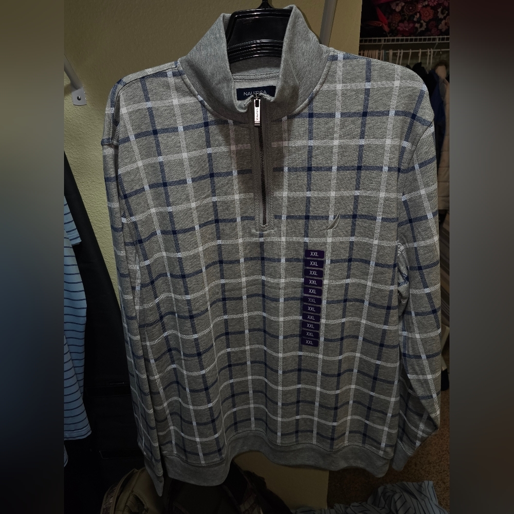 NWT's Men's Nautica Gray Sweater - Size XXL